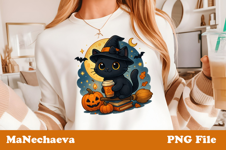 Black Cat Clipart Image 14