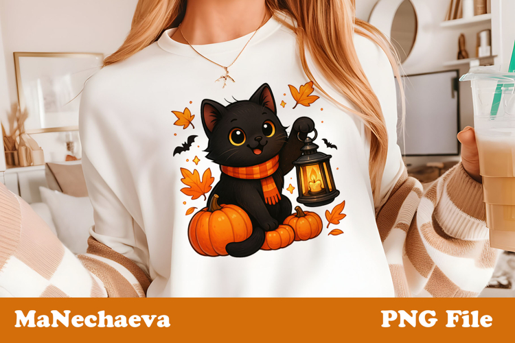 Black Cat Clipart Image 2