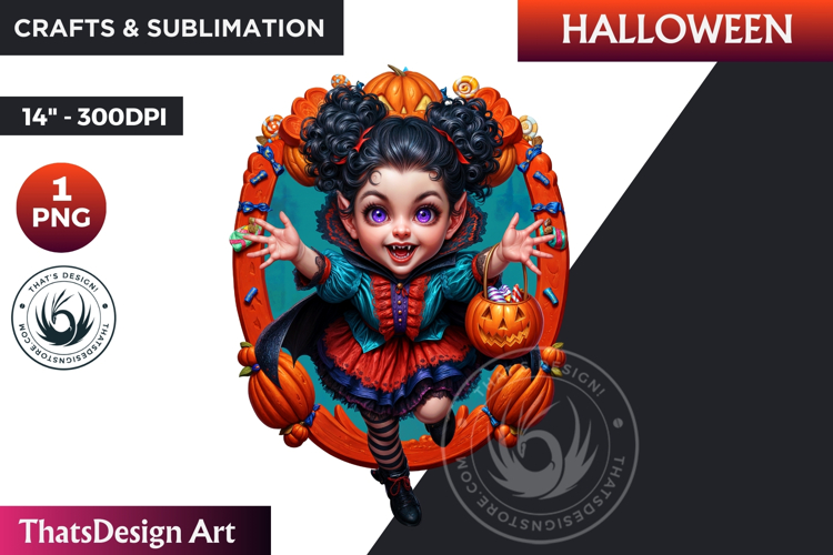 Cute Vampire Clipart Image 5