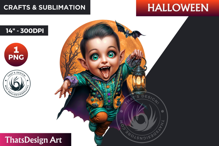 Cute Vampire Clipart Image 6