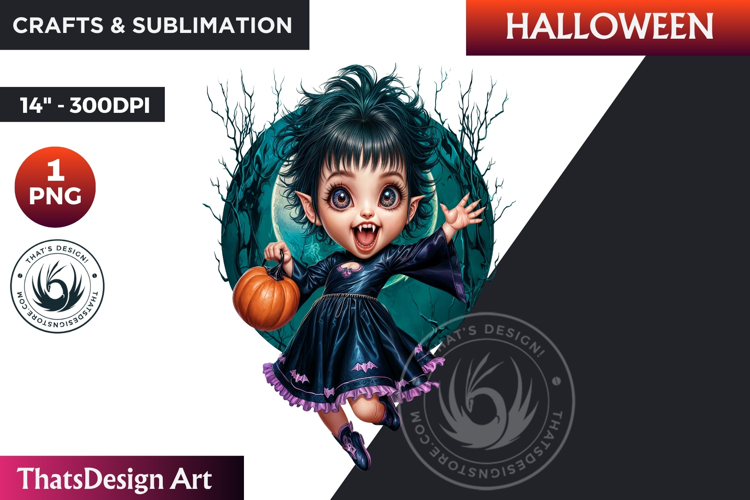 Cute Vampire Clipart Image 8