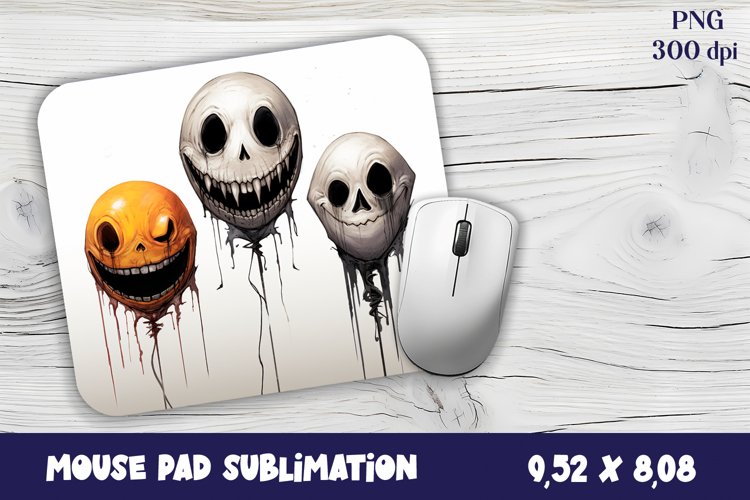 Mouse pad design | Halloween mousepad sublimation