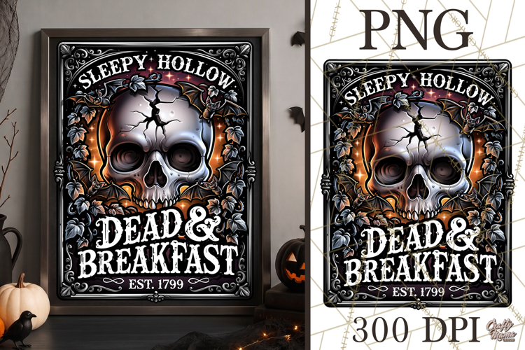 Dead And Breakfast | Spooky Sublimation Halloween Png