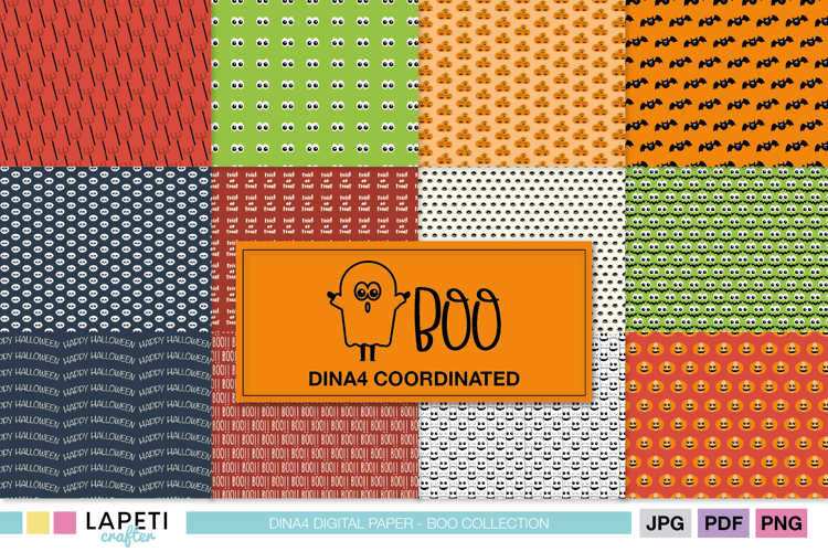 Halloween Digital Paper Pack | Cute Spooky Patterns