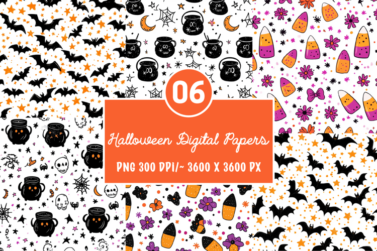 Halloween Digital Papers, spooky Background
