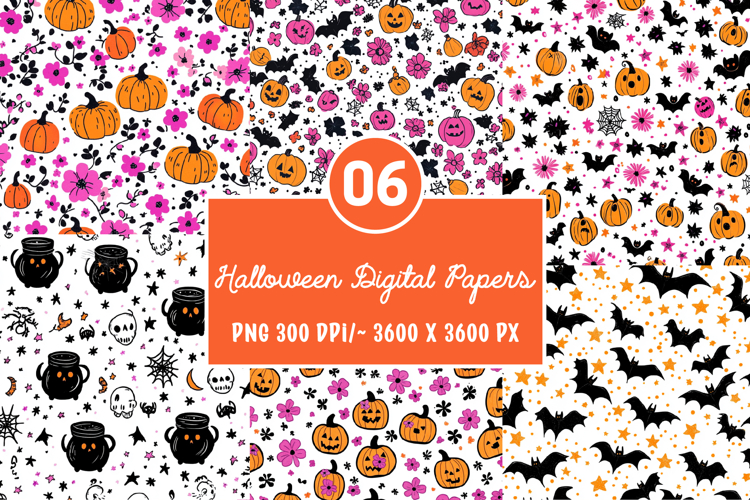 Halloween Digital Papers, spooky Background