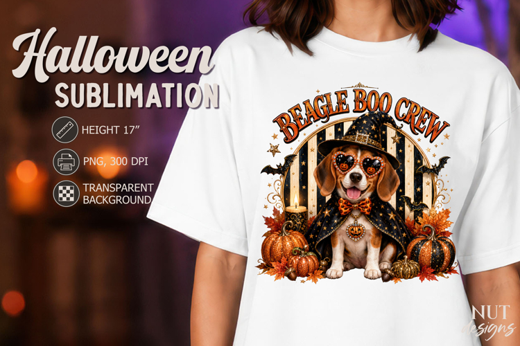 Pet Halloween Beagle Boo Crew Glamorous circus Dog lovers