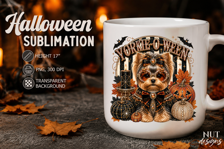 Yorkshire terrier Pet Halloween Dog lovers Fall decor
