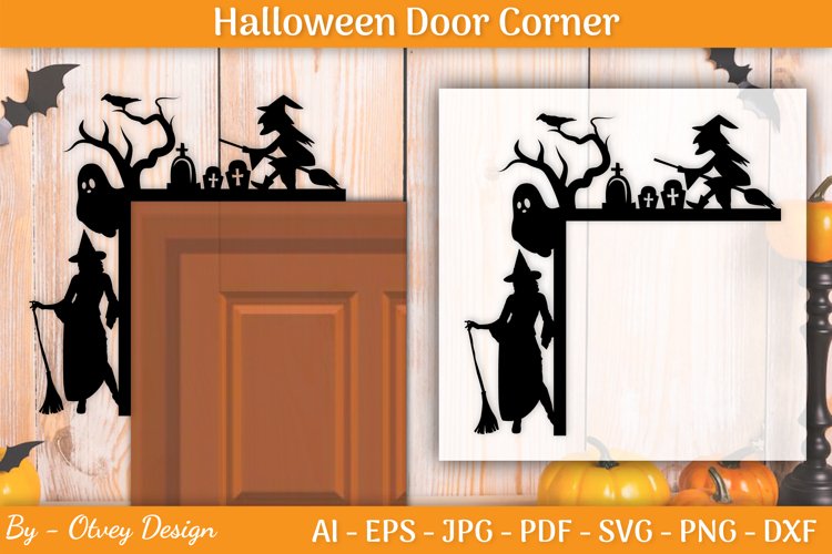 Halloween Door Corner Decoration example image 1
