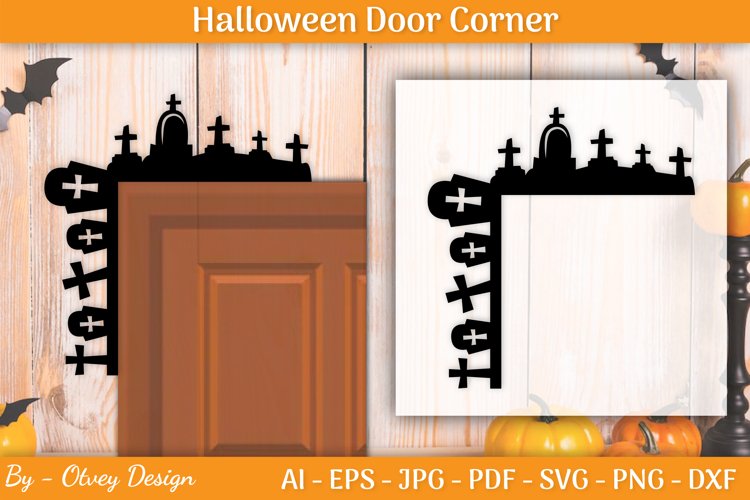 Halloween Door Corner Decoration example image 1