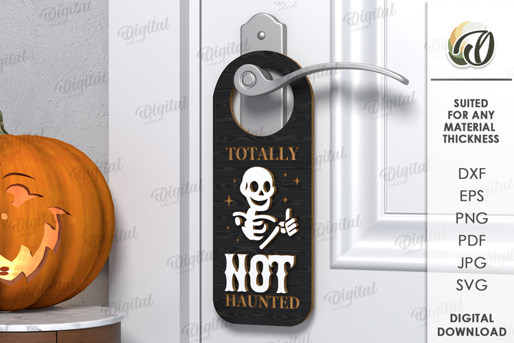 Halloween Door Hanger Laser Cut . Halloween Decor SVG