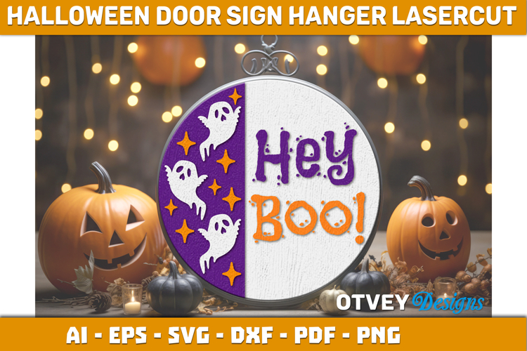 Halloween Door Hanger Sign Welcome Lasercut
