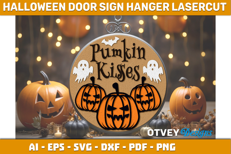 Halloween Door Hanger Sign Welcome Lasercut