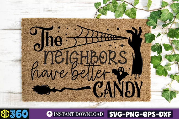 Leave your brooms at the door SVG, Halloween Doormat Svg