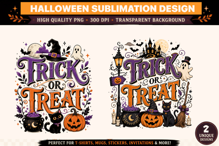 Trick or Treat Halloween PNG Design | Halloween t-Shirt png