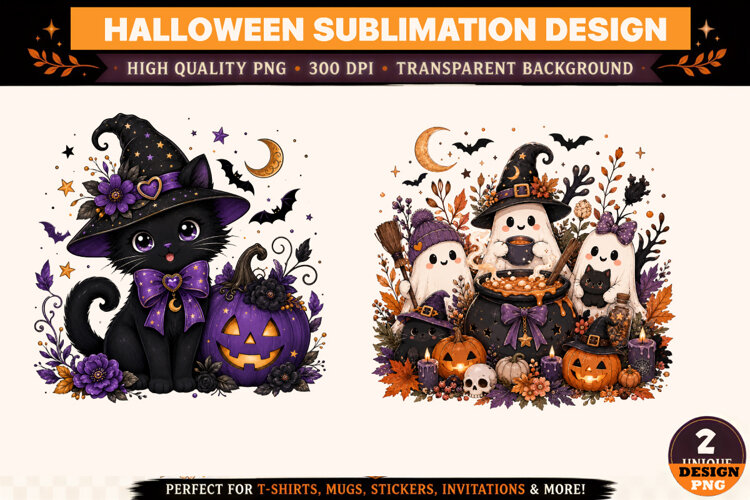 Halloween sublimation,Halloween png,Spooky clipart png example image 1