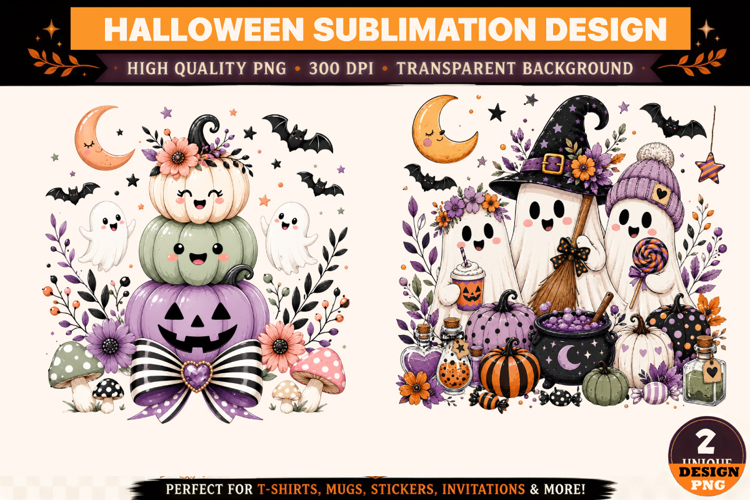 Halloween Clipart PNG Spooky Witch Ghost Design