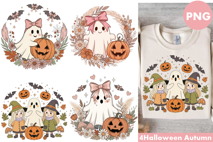 Cute Halloween Boo Ghost Design |Halloween Sublimation PNG