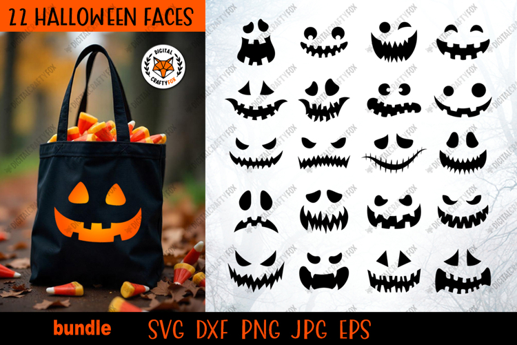 Jack O Lantern Faces Clipart Image 17