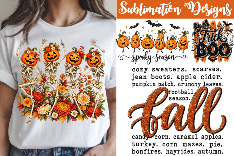 Halloween Fall Sublimation PNG, Halloween 4 PNG