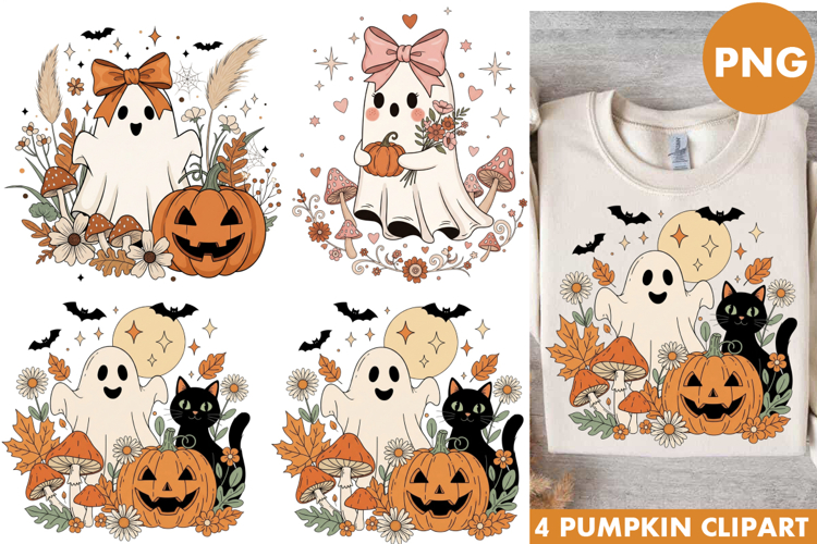 Halloween Cutie Retro Halloween PNG| Halloween Ghost PNG