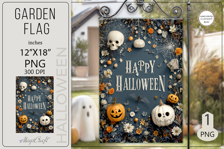 Happy halloween Garden flags| Garden Flag Sublimation