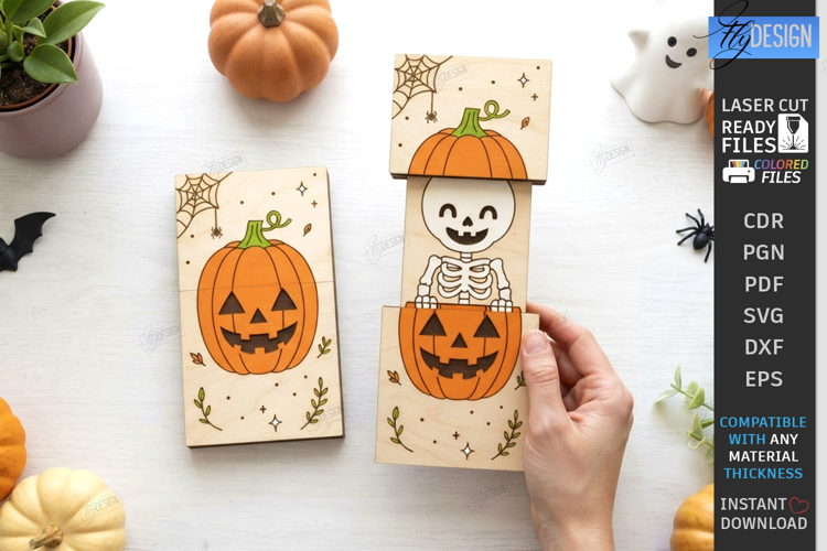 Halloween Folding Surprise Card Laser Cut | Greeting Card