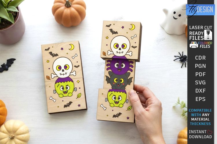 Halloween Folding Surprise Card Laser Cut | Greeting Card