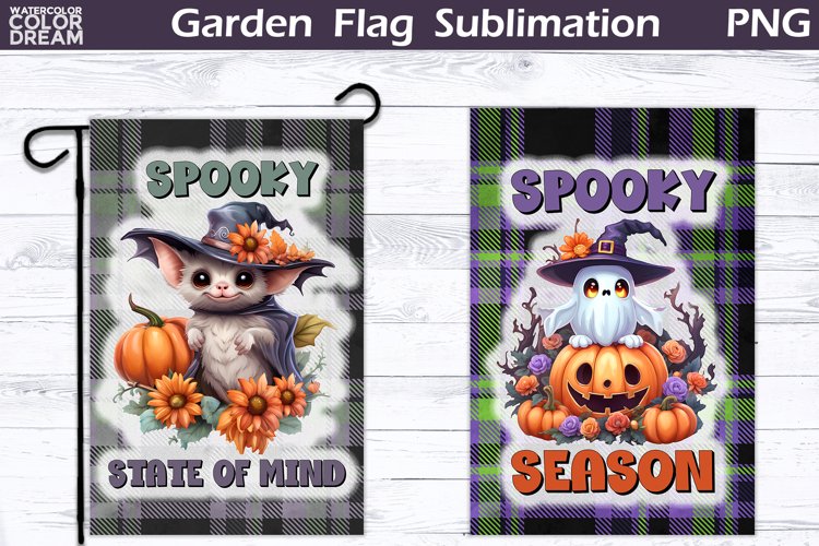 Halloween Garden Flag | Halloween Spooky Garden Flag example image 1