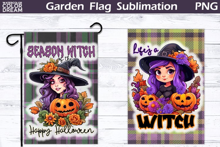 Halloween Garden Flag | Halloween Spooky Garden Flag example image 1