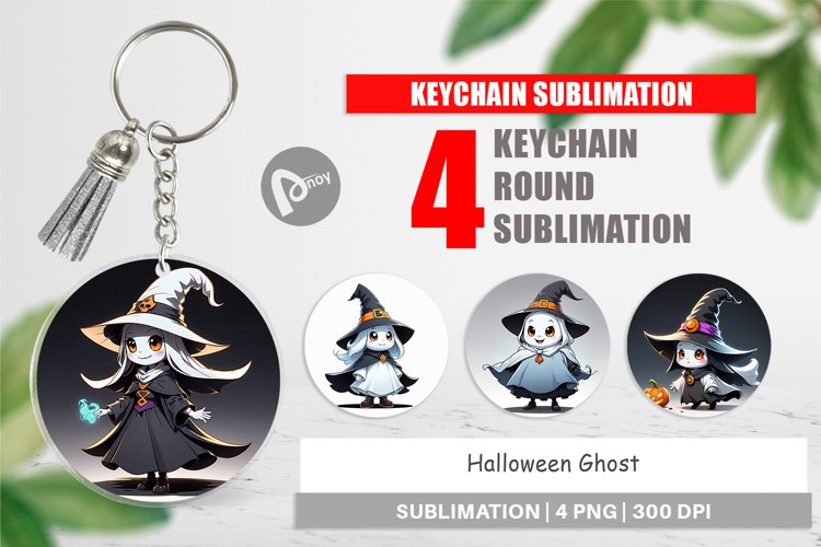 Keychain Halloween Ghost
