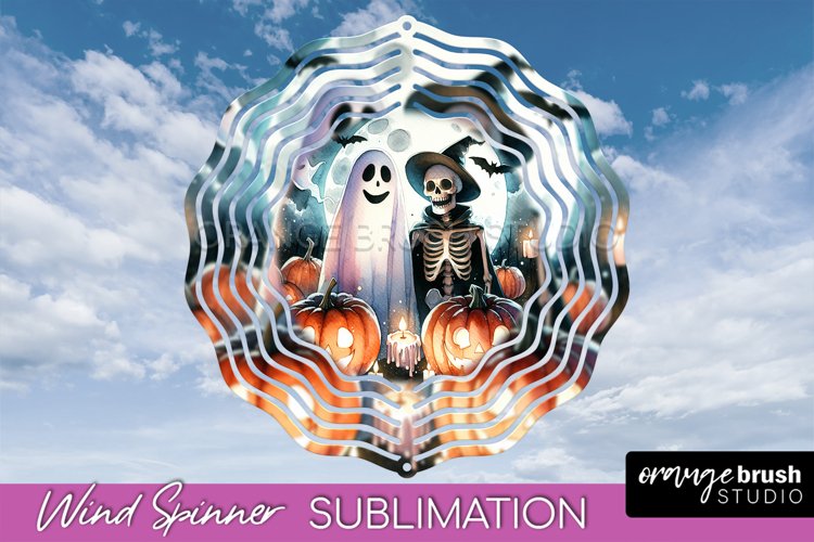 Cute Ghost Wind Spinner - Halloween Wind Spinner Sublimation