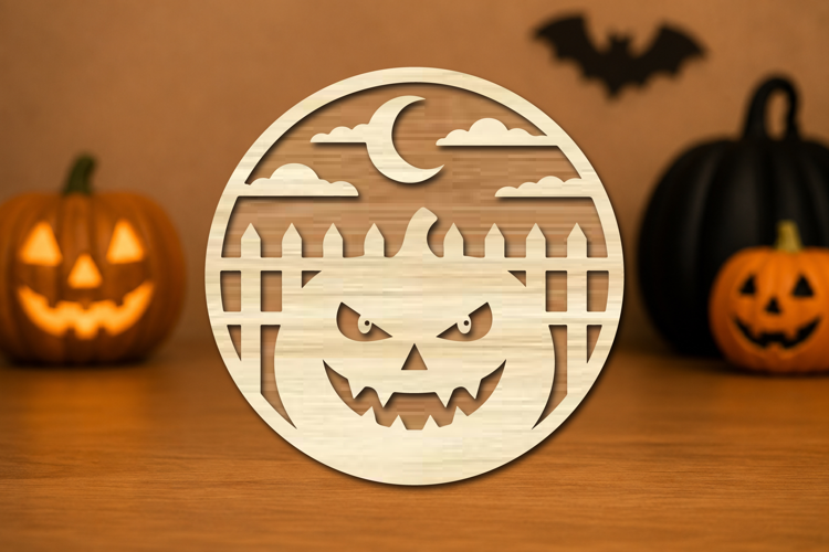 Halloween Ghost Pumpkin Laser Cut SVG
