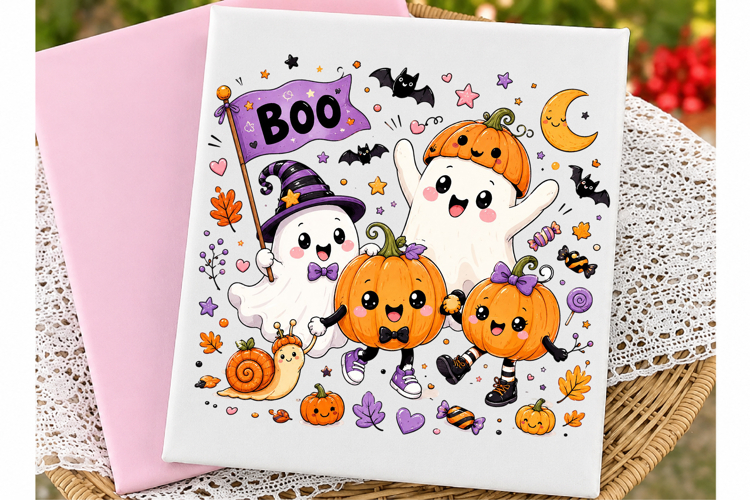Halloween Ghost Pumpkin PNG