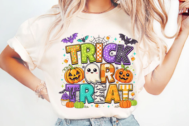 Halloween Ghost Trick or Treat PNG Designs