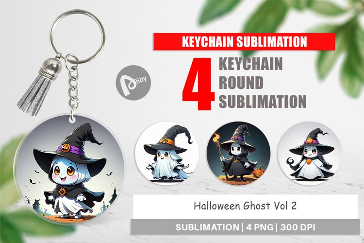 Keychain Halloween Ghost