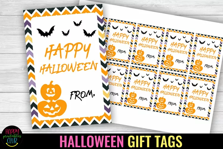 Happy Halloween Gift Tag I Halloween Candy Favor Tags
