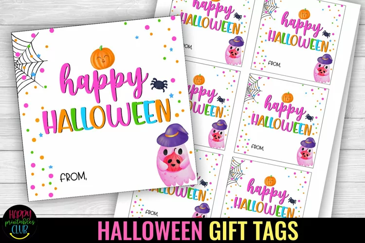Happy Halloween Gift Tag I Halloween Candy Favor Tags
