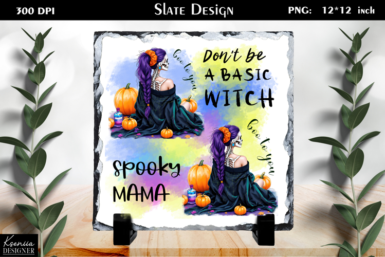 Halloween Quotes|Cute Witch Slate Design