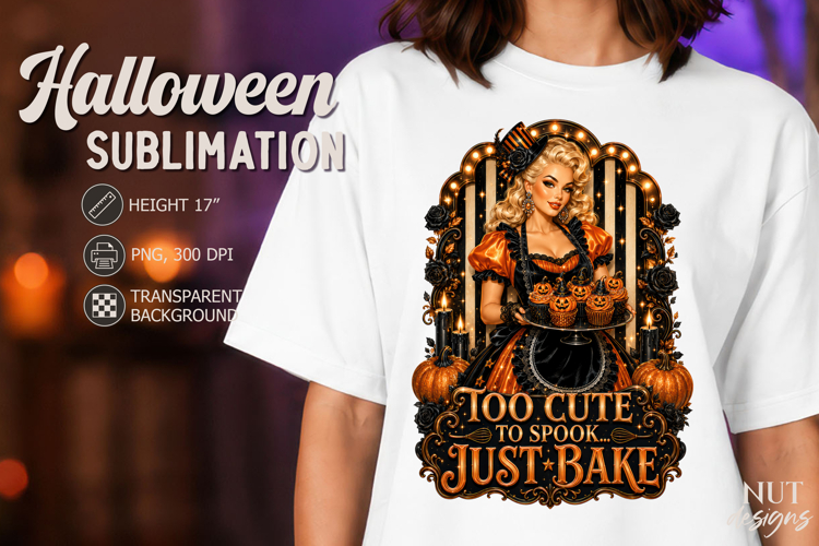 Halloween Glamour Kitchen Girl Gothic baker