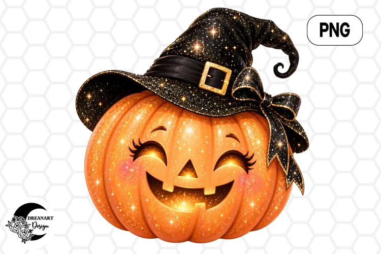 Witch Hat Pumpkin Clipart