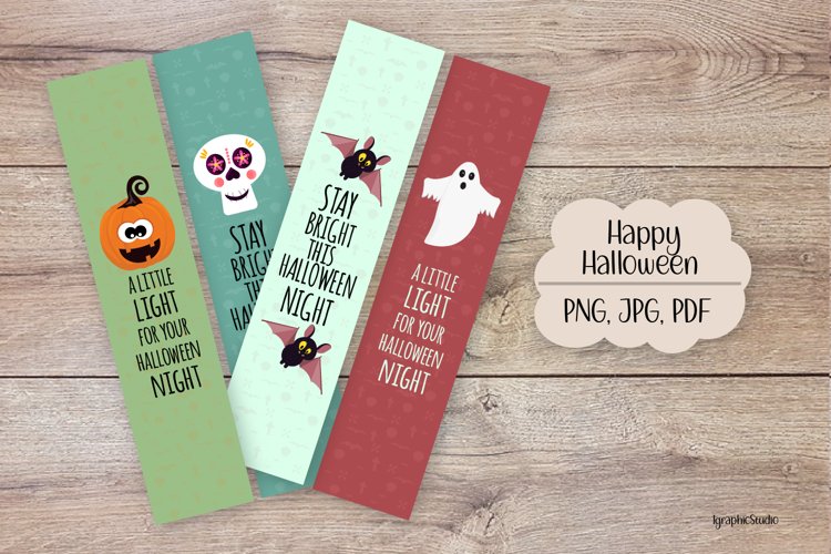 Halloween Glow Stick Tags, Halloween Decor, Kids Halloween example image 1