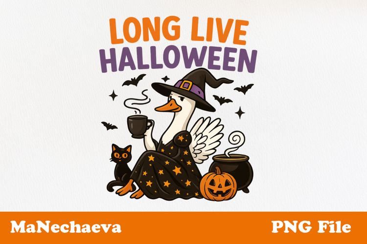 Halloween Goose Sublimation | Long Live Halloween PNG