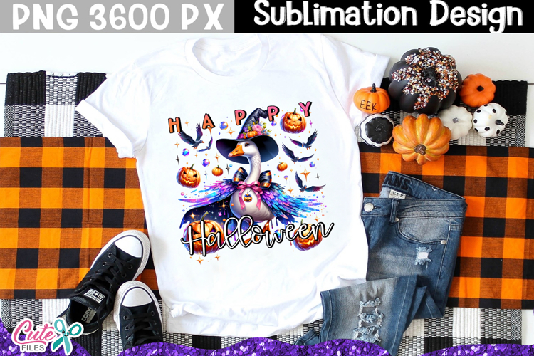 Halloween Goose Sublimation Clipart