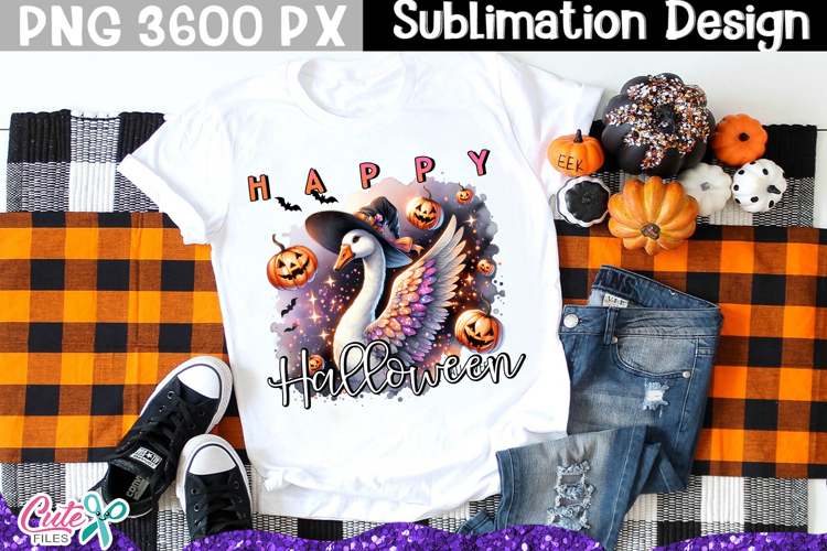 Halloween Goose Sublimation Design