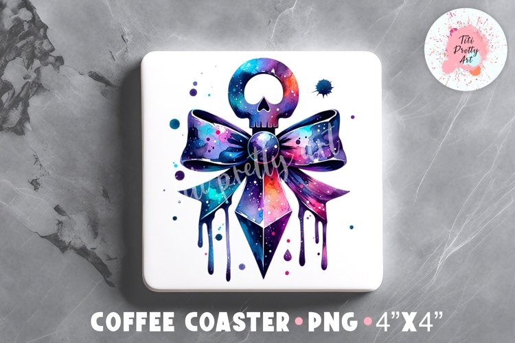Fall Square Coaster, Coffee Square Coaster Sublimation Png, Square Coaster Png