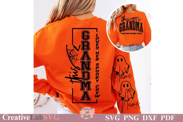 This Grandma Loves Her Spooky Crew, Grandma Halloween SVG