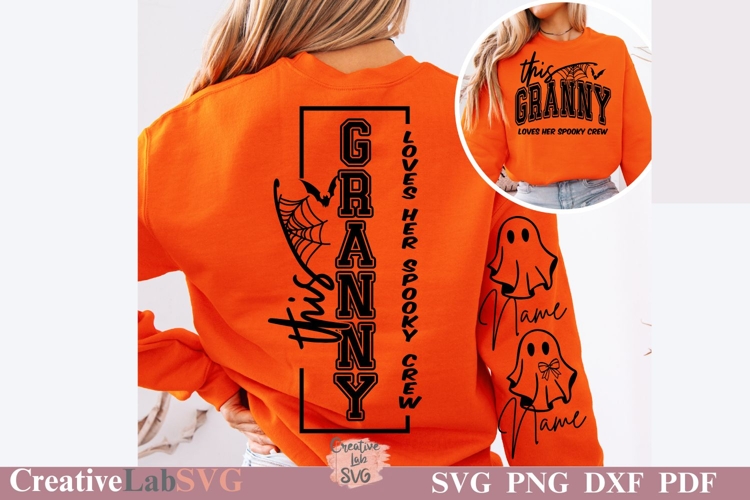 This Granny Loves Her Spooky Crew, Grandma Halloween SVG