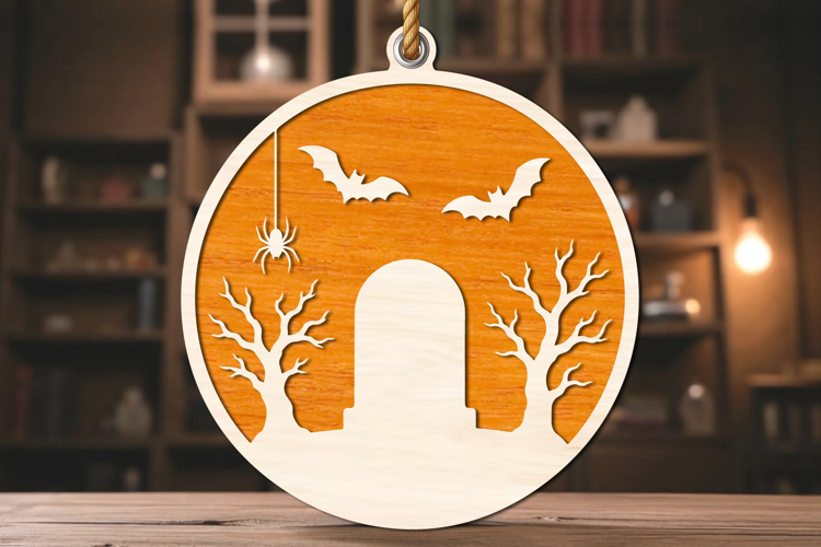 Halloween Graveyard Laser Cut SVG