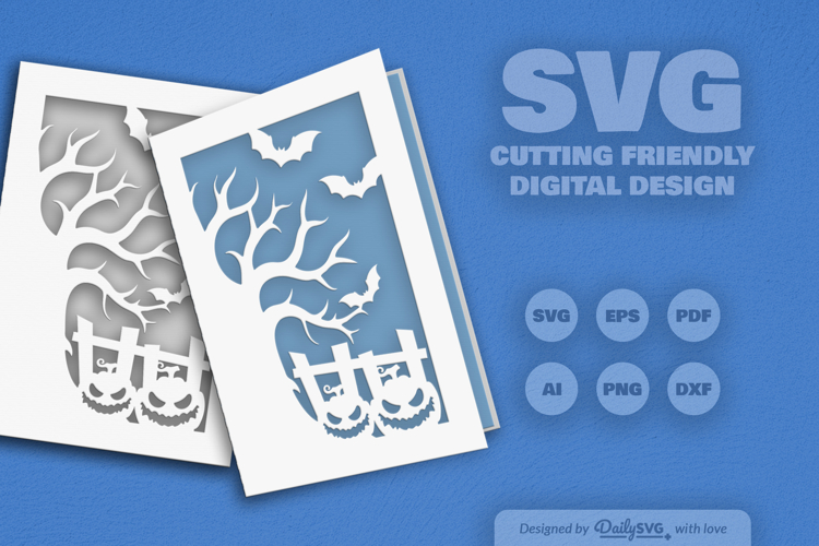 Halloween Greeting Card SVG